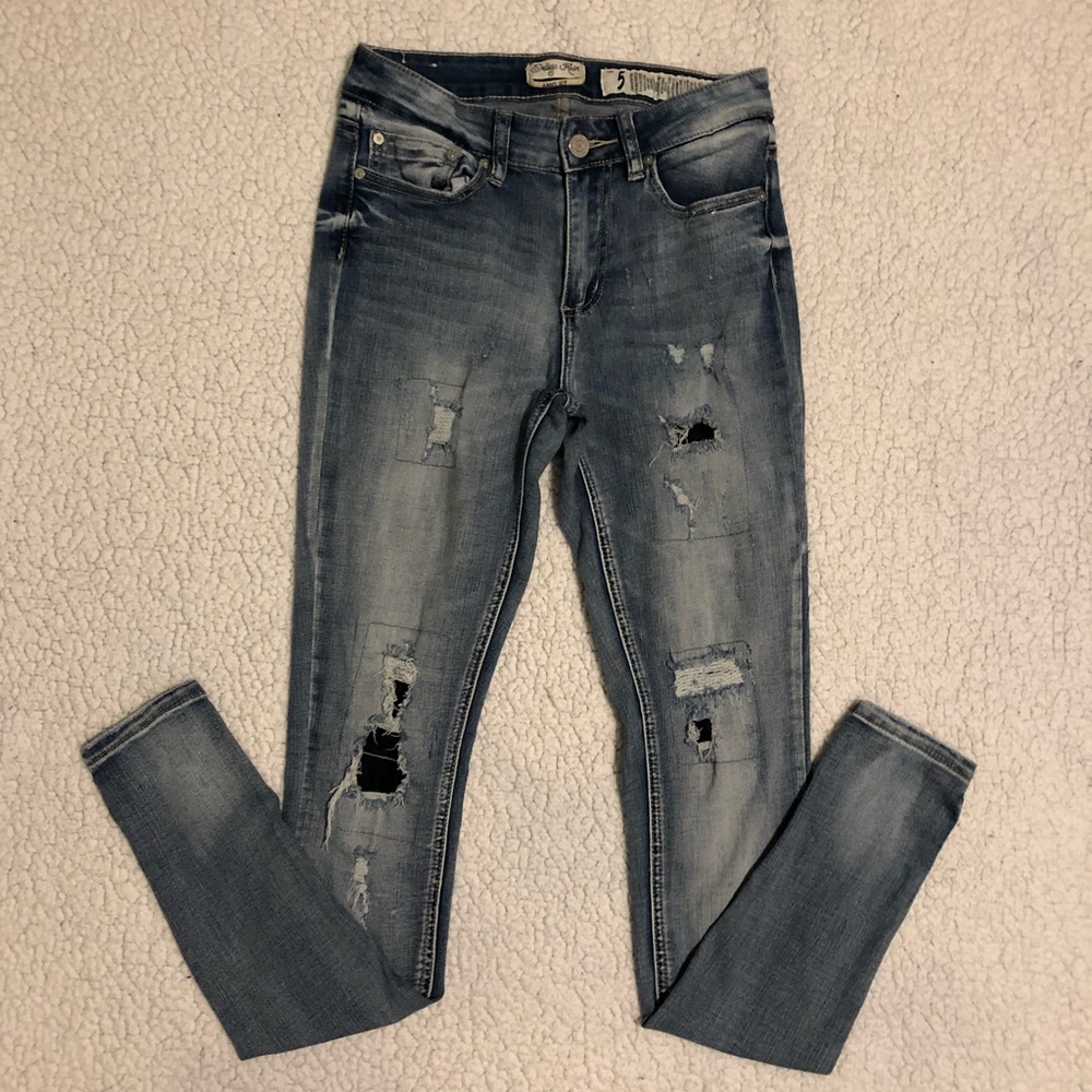 Indigo Rein “Anklet” Jeans Patched